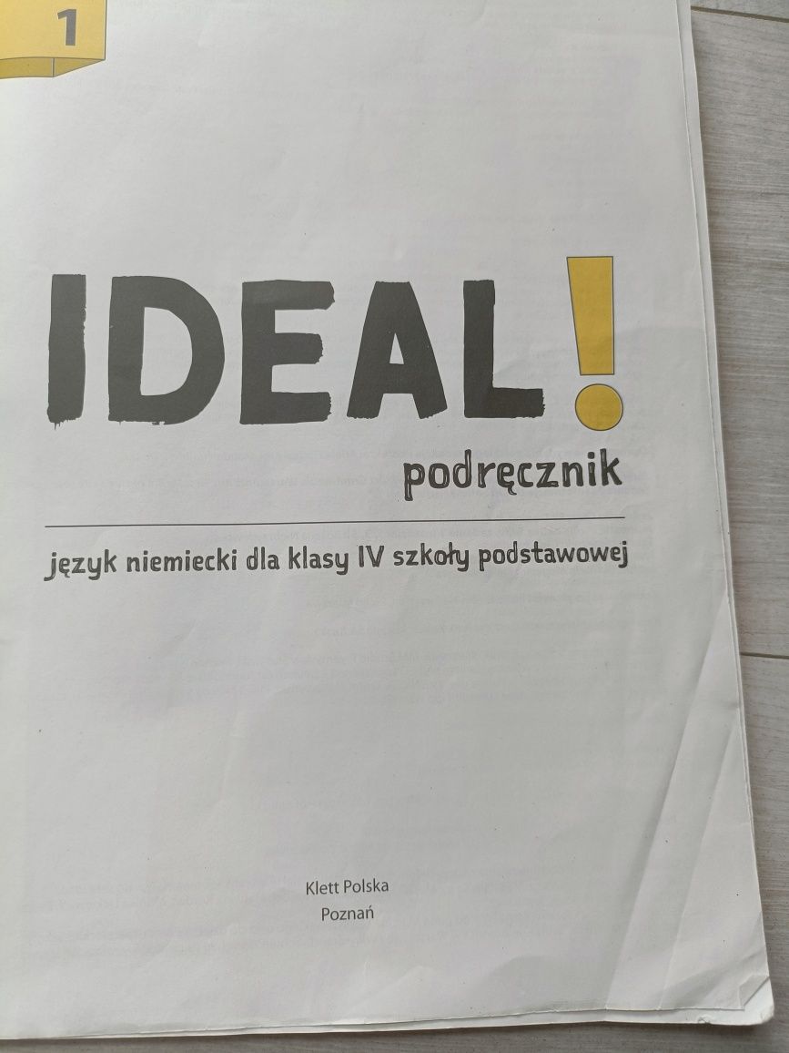 Podręcznik do języka niemieckiego IDEAL klasa 4