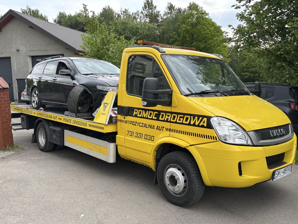 Pomoc drogowa holowanie awaria wypadek osobowe bus suv