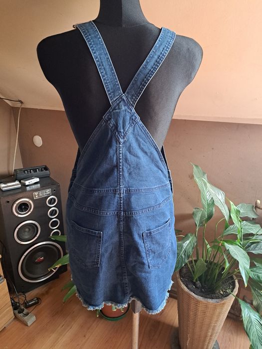 Sukienka damska ogrodniczka jeansowa r.36
