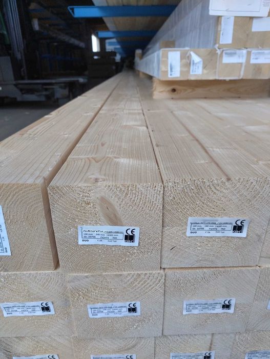 Drewno konstrukcyjne 140x140mm KVH, C24 DUO, drewno klejone