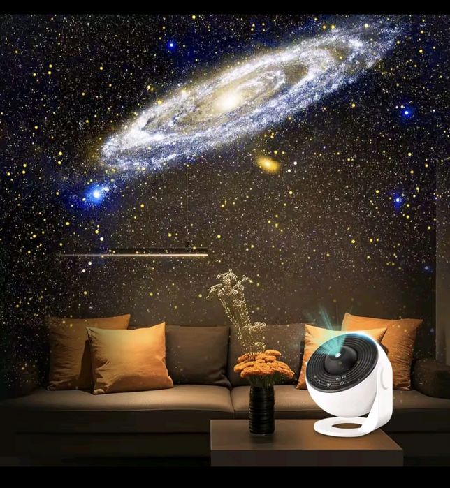 Galaxy Projector z 12 wbudowanymi dyskami