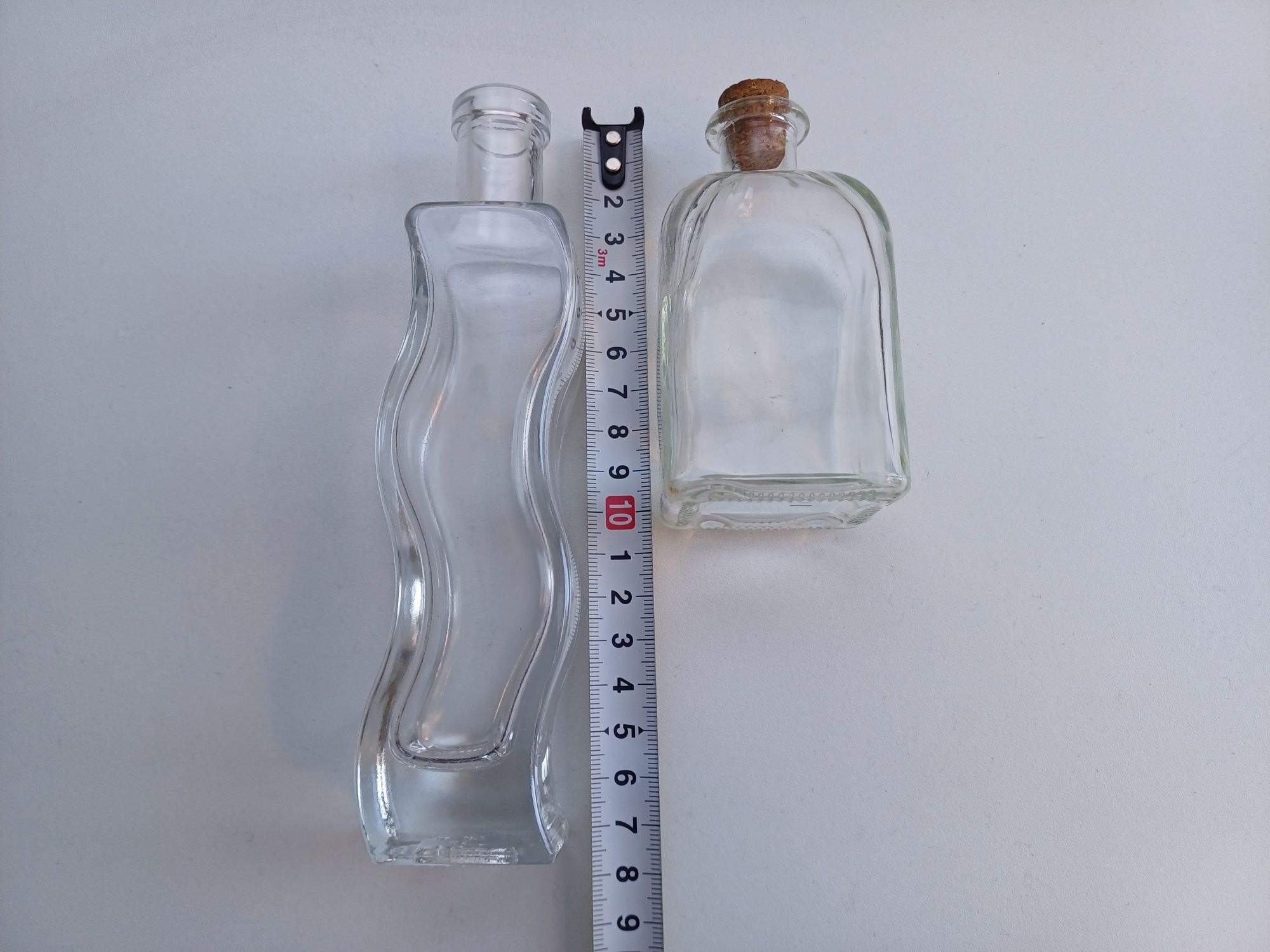 5 pequenos frascos/garrafas antigas de vidro
