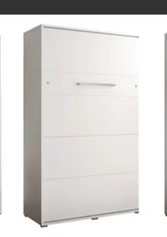 Łóżko w szafie kolor biały z oświetleniem Led i materacem GRATIS