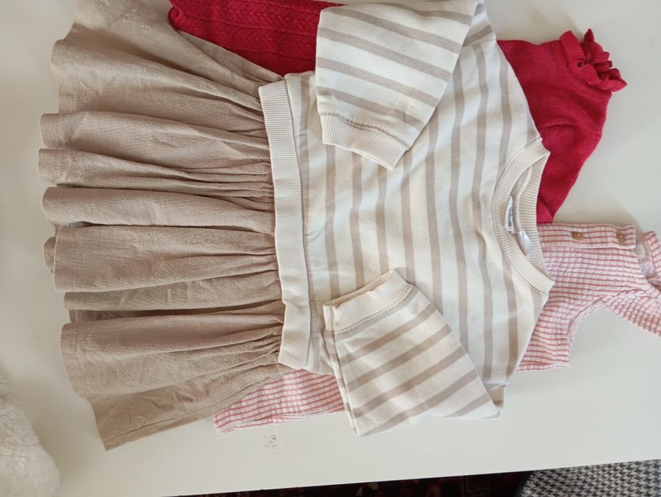 3 vestidos 12-18 meses