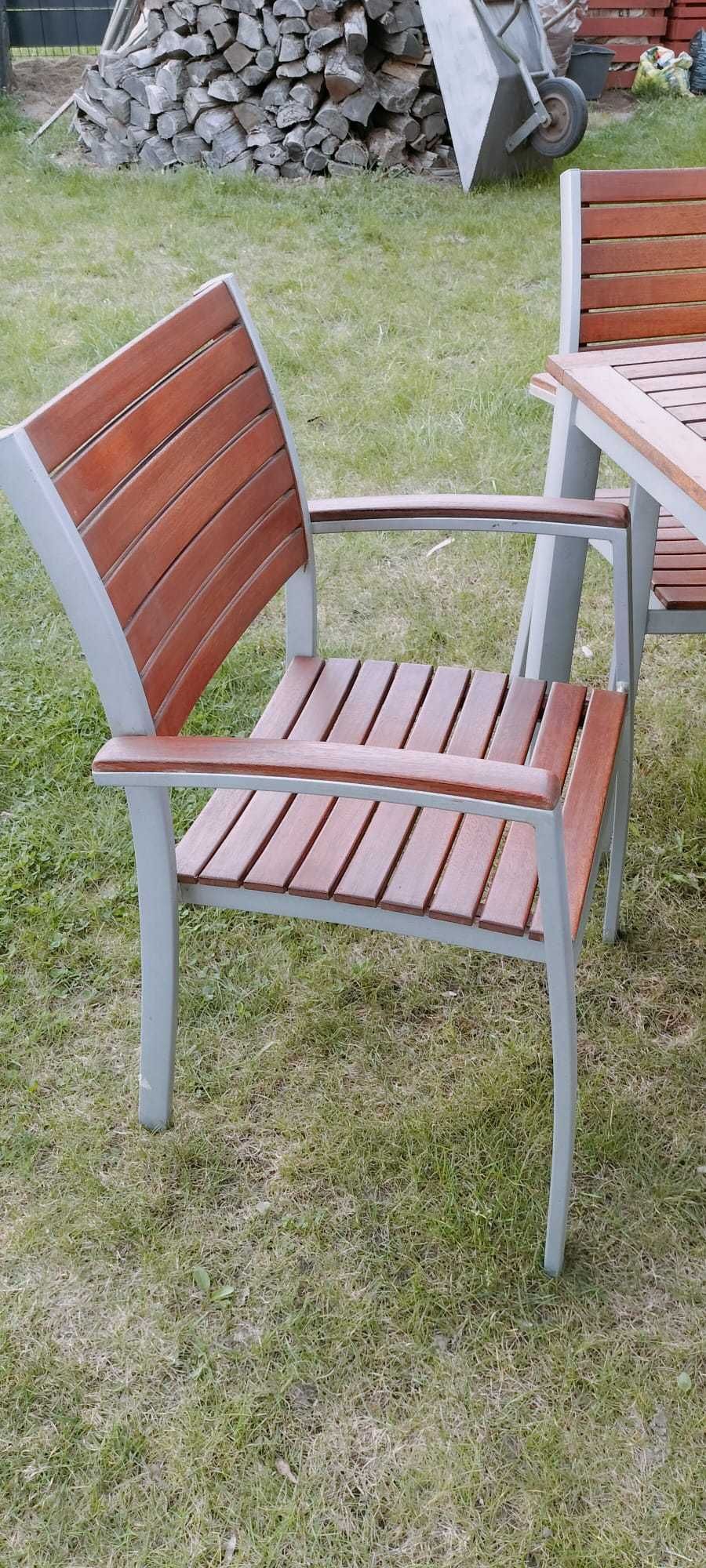 Stół ogrodowy + krzesła (zestaw)