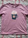 Reserved różowy pudrowy t-shirt 152 warn and cosy