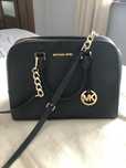 Torebka Michael Kors Jet Set, oryginalna, czarna, skóra saffiano