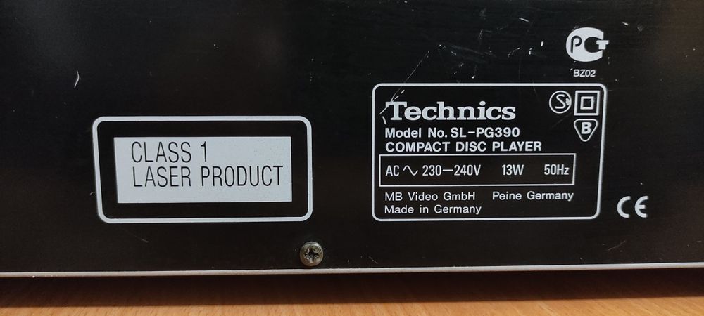 Програвач CD дисків Technics SL-PG390

COMPACT DISC