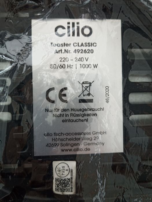 Продам тостер CILIO Classic 1000w