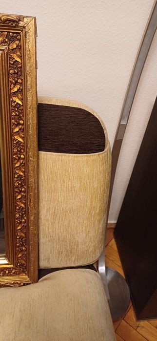 Ponad 50 letnie kryształowe lustro w drewnianej ramie złocone