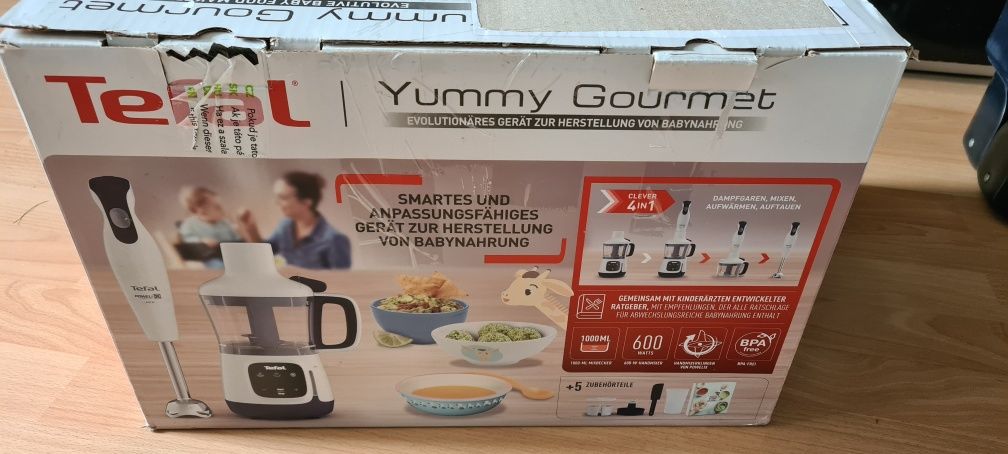 Tefal Yummy Gourmet HB55W430 parowar i mikser 4 w 1