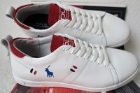 Polo Ralph Lauren Белые мужские туфли кеды слипоны кожа поло кроссовки
