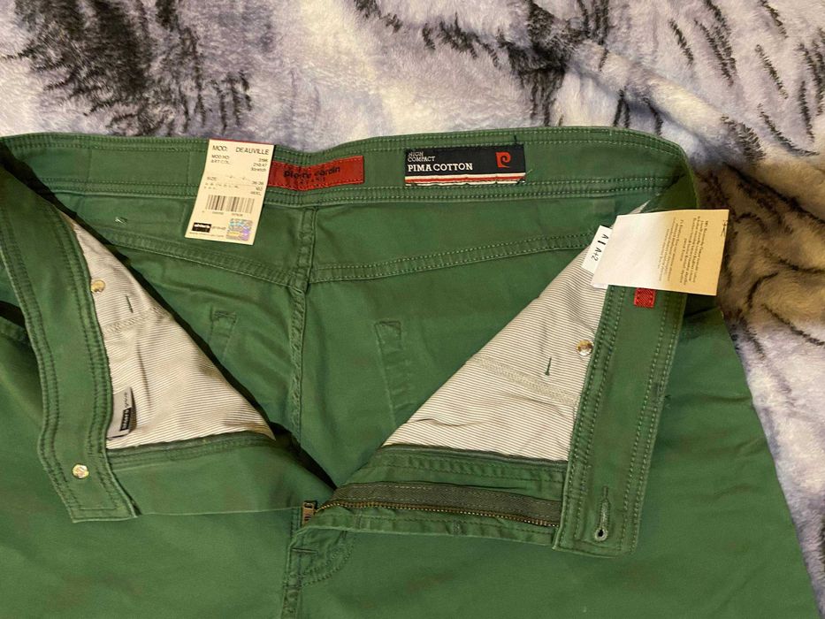 ЗНИЖКА‼️Чоловічи джинси Pierre Cardin 36/36 (по факту L), зелені, нові