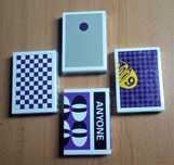 Baralho de Cartas Anyon Purple Dot, Purple Checkerboard, Houndstooth