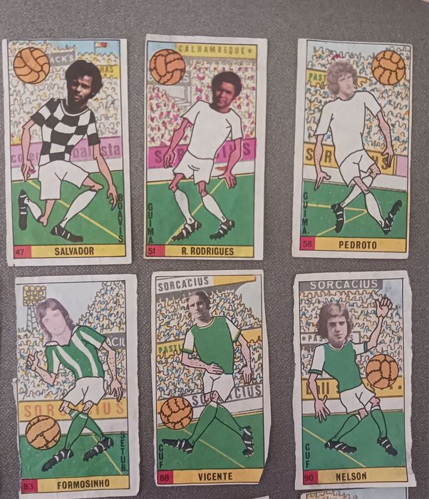 Lote 41 cromos Caramelos Ball Stars 1975-76