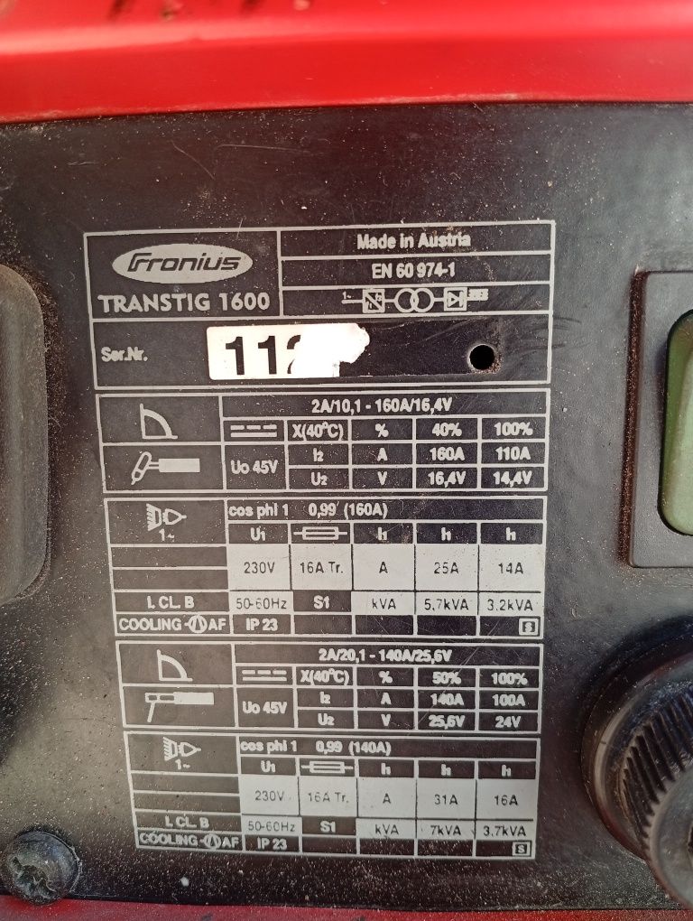 Spawarka TIG fronius transtig 1600