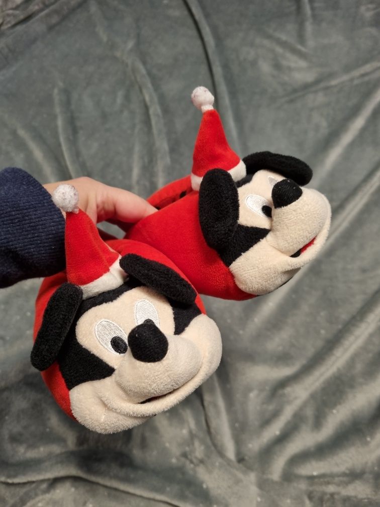 Kapcie dziecięce roz 25 świąteczne Myszka Mickey