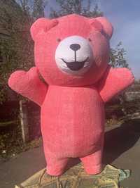 Ведмедик рожевий, надувний ведмідь