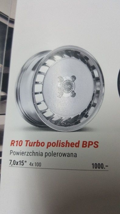 felgi alu 15"" Ronal R10 Turbo polerawana-nowe-5800zł kpl