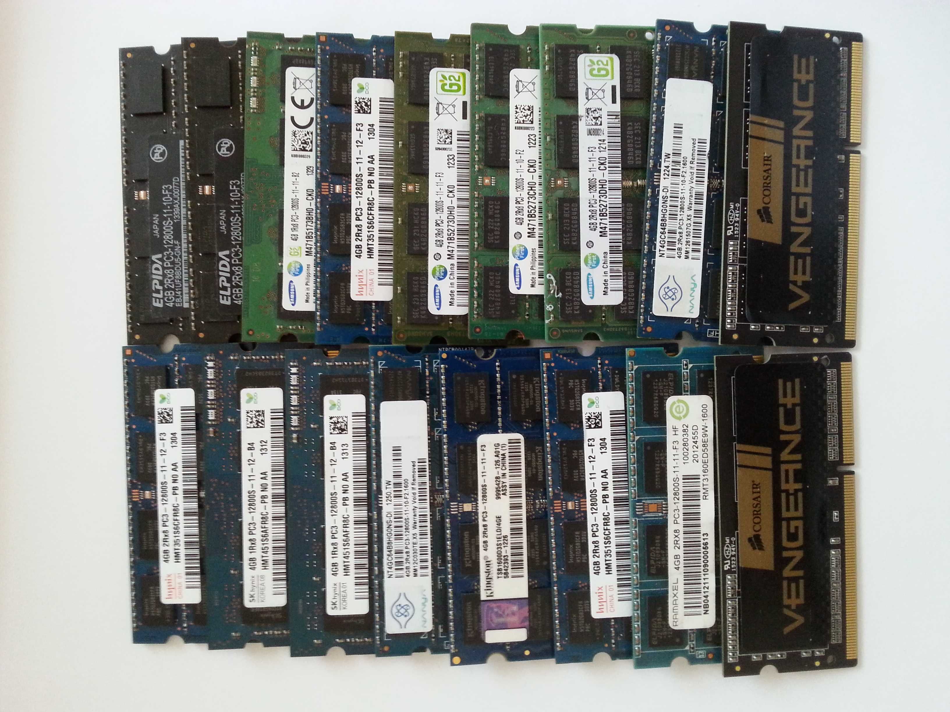 RAM-lapop-DDR2 2GB- różne modele.Inne foto-ddr3,ddr4,