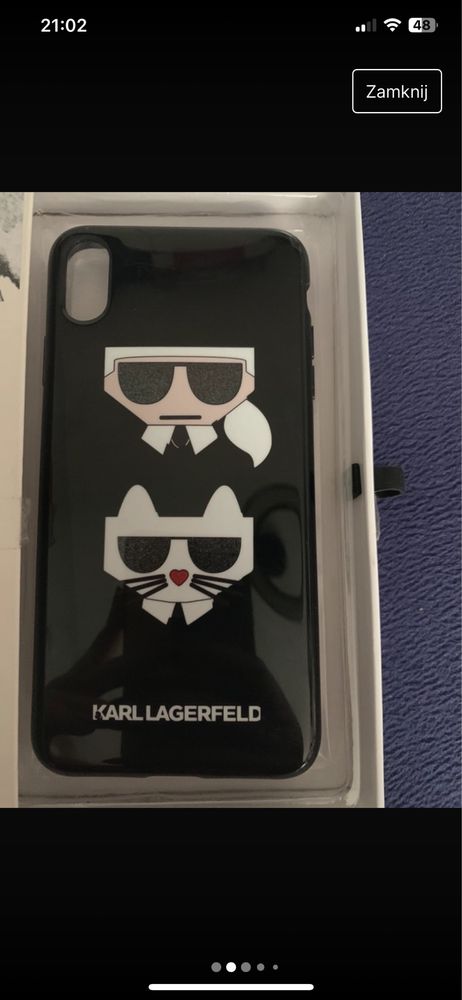 Obudowa iPhone xs max karl lagerfeld i adidas