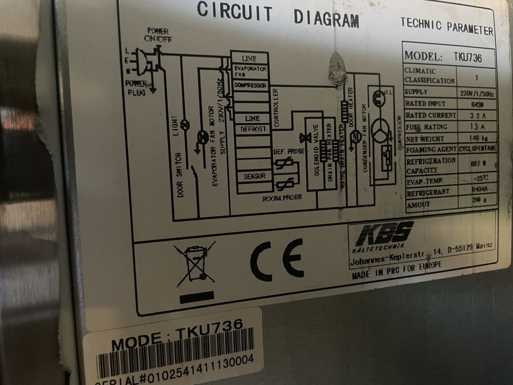 професійна морозилка KBS KÄLTETECHNIK
