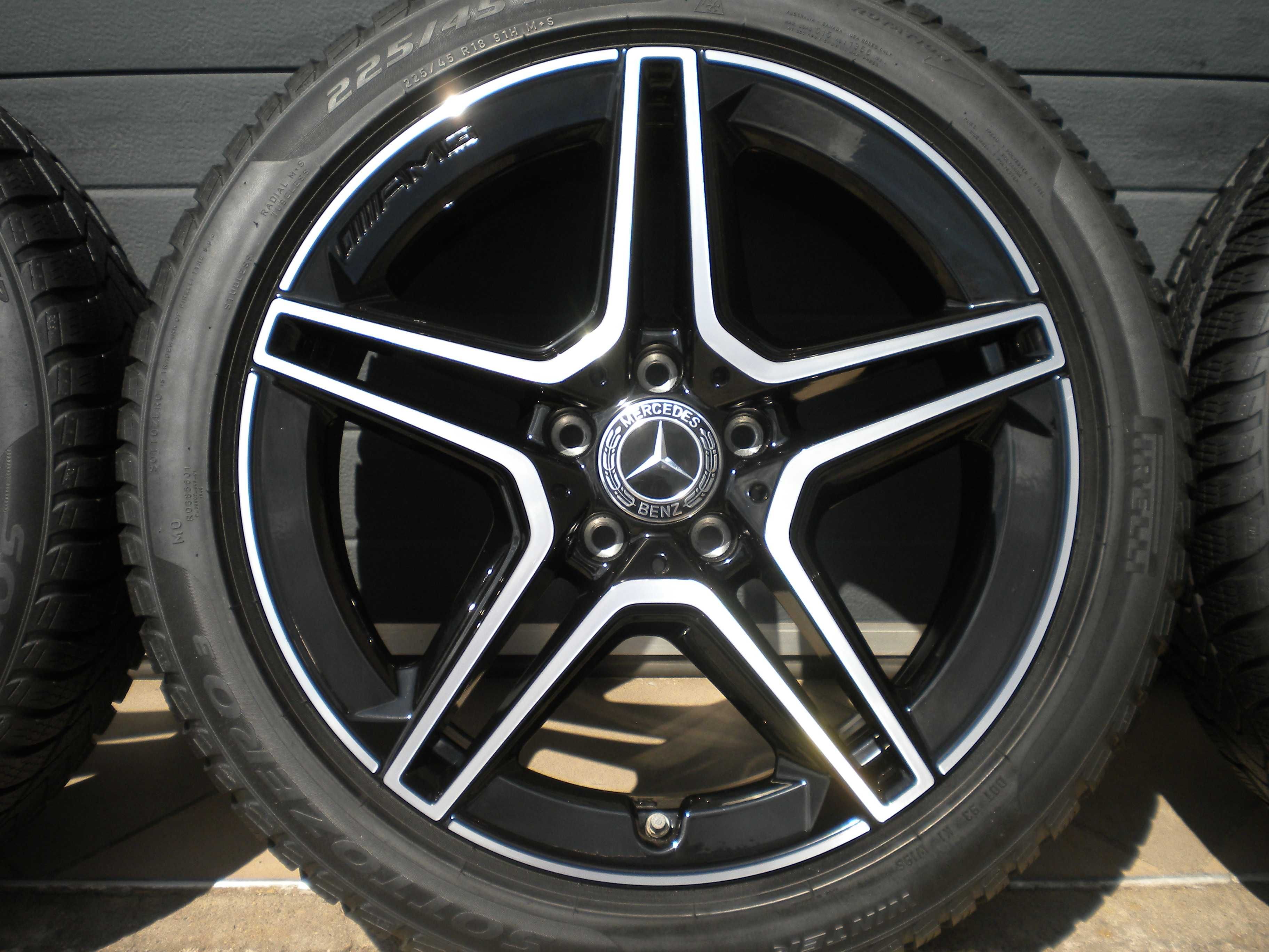 Koła aluminiowe zimowe 18 5x112 Mercedes A B CLA W177 W247 W118 AMG