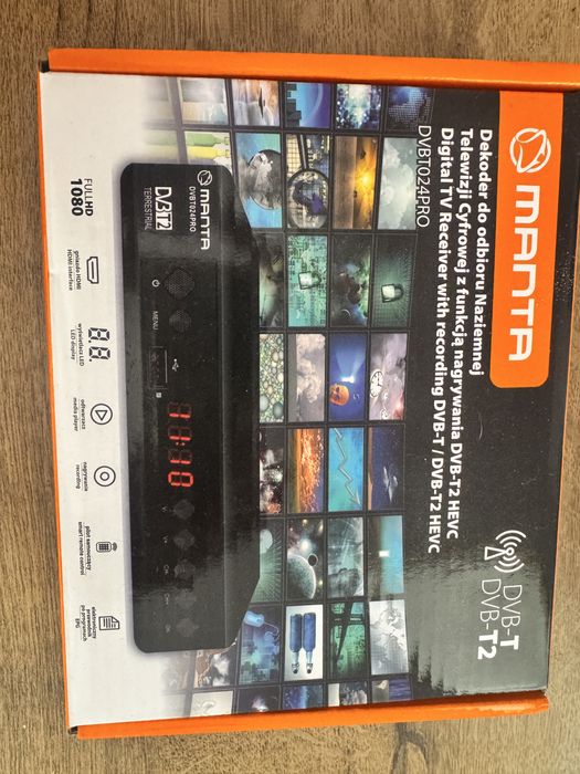 Tuner DVB-T2 Manta DVBT024PRO – Nowy, sprawdzony, 100 zł!