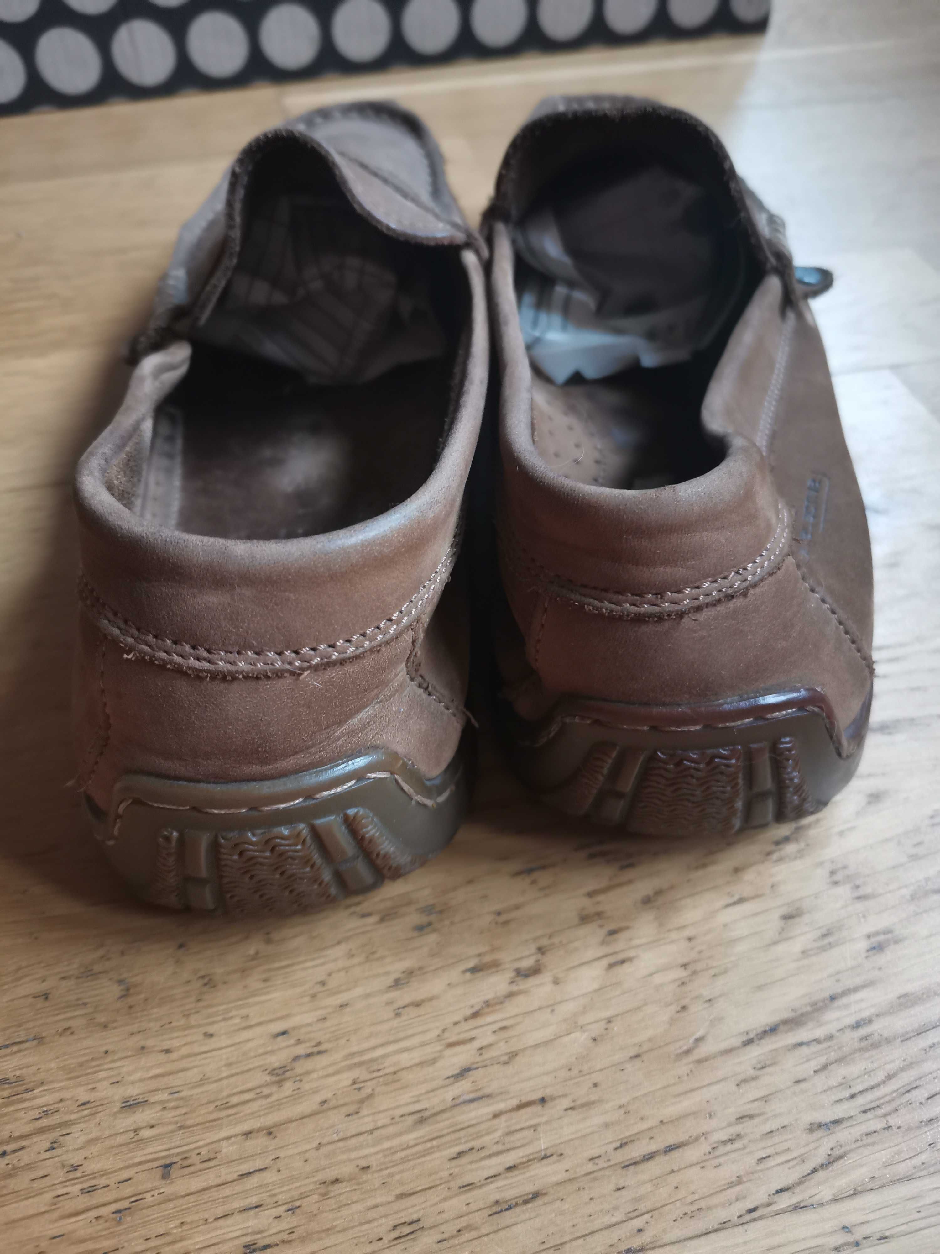 Buty skórzane mokasyny męskie 41,5