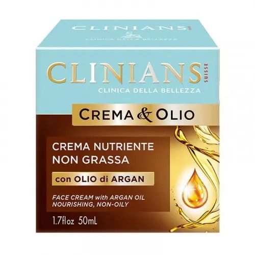 Оригинал Clinians питательный крем для лица Argan Crema & Olio Италия