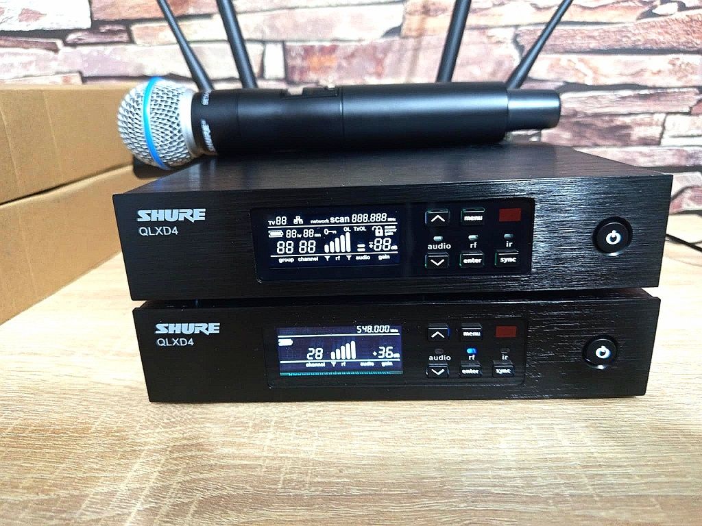 Mikrofon SHURE QLXD4 dla DJa konferansjera zespołu jak nowy