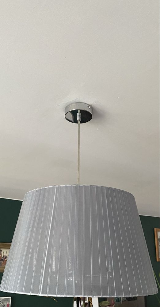 Lampa sufitowa srebrna