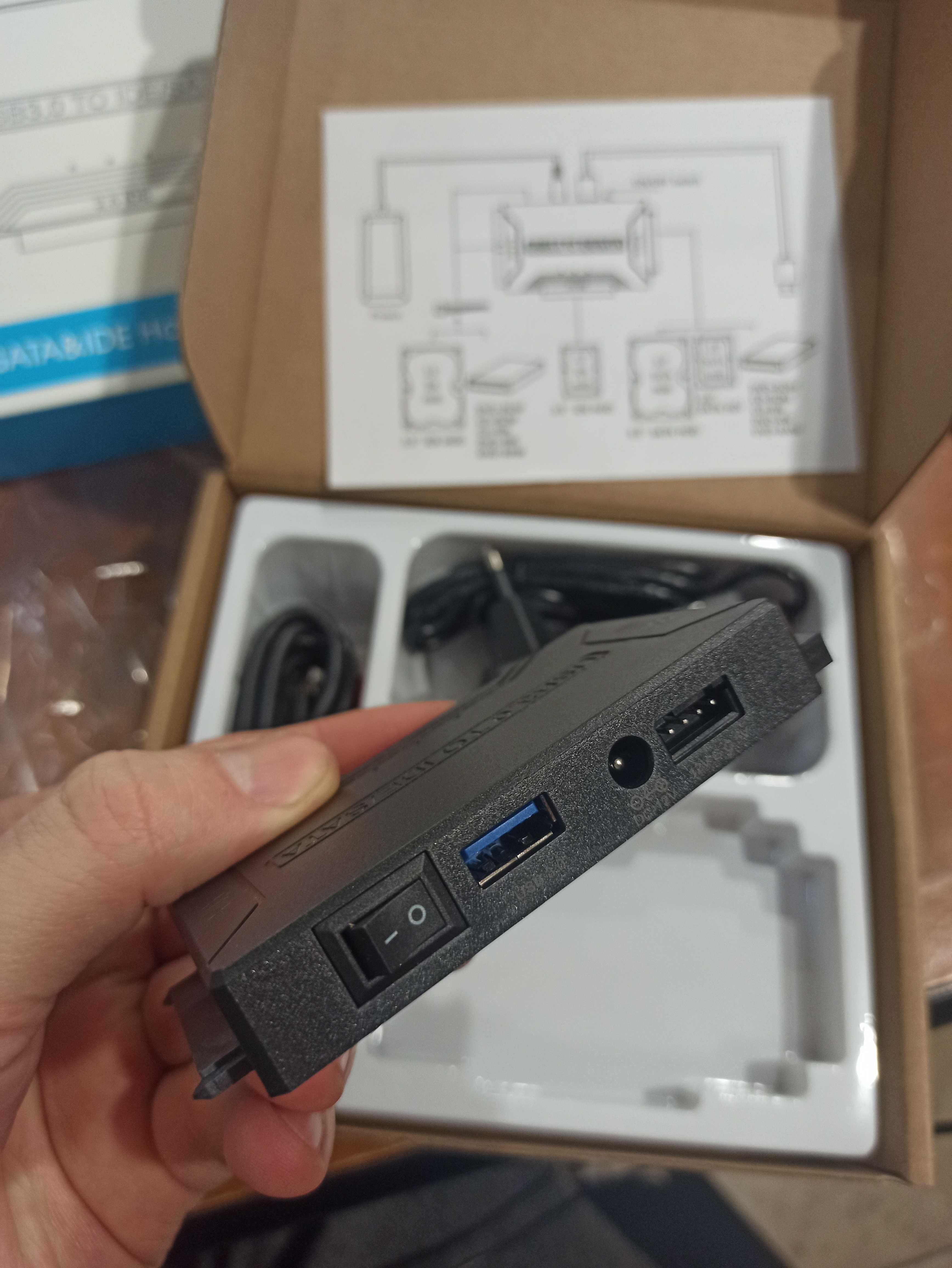 Адаптер для жорсткого диску SSD/HDD 3 в 1 SATA-USB IDE до 4 ТБ набір
