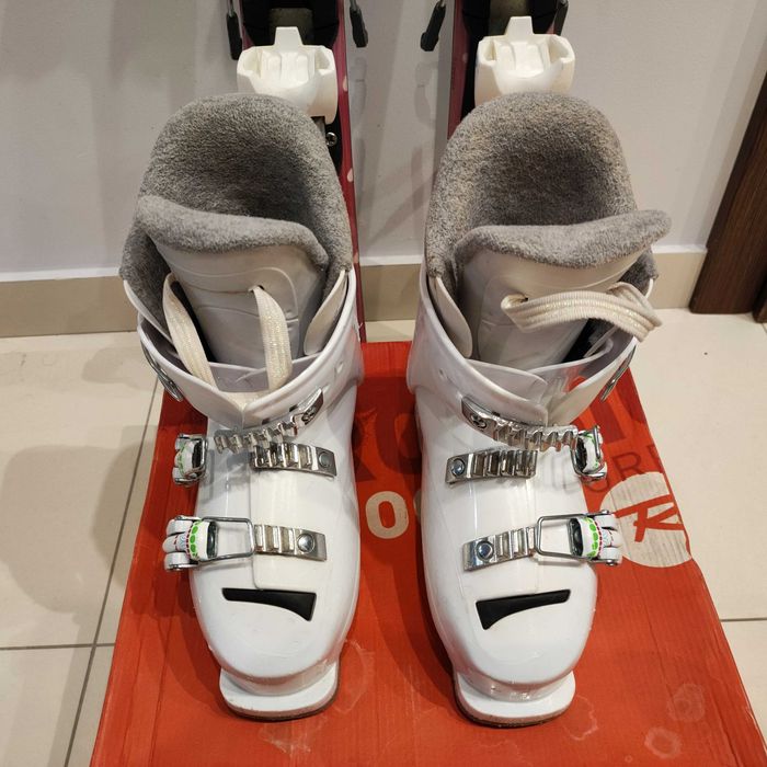 Zestaw narciarski narty dla dziewczynki narty 100cm, buty 20,5cm,gogle