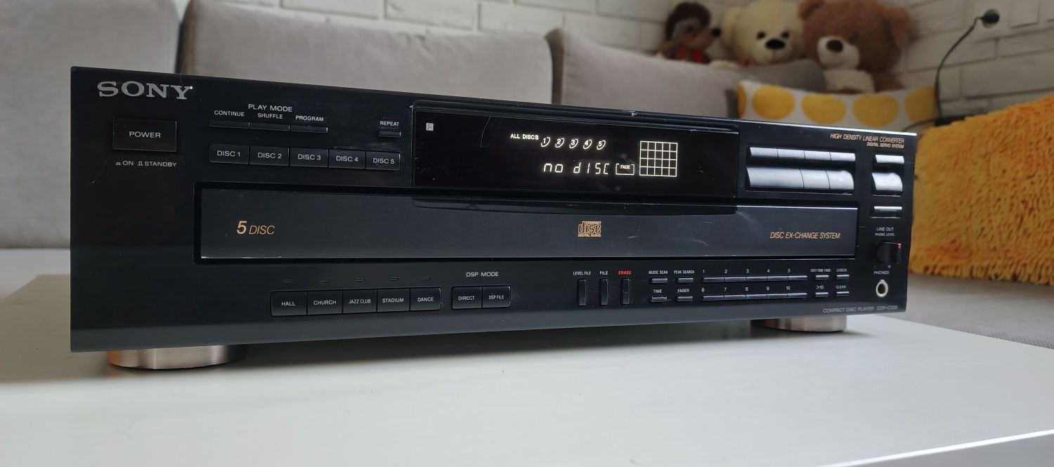 SONY CDP-C535 odtwarzacz CD, zmieniarka 5xCD.