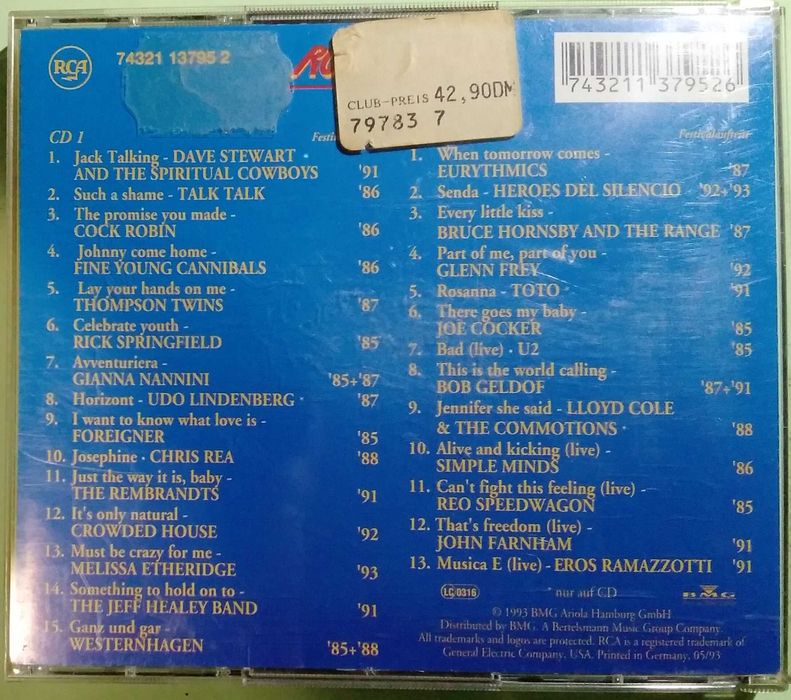 Rock am Ring 2 CD hity rockowe lat 80-tych