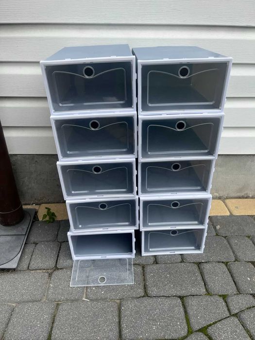 ZESTAW Pudełka Modułowe na Buty 10 Sztuk WYSYŁKA