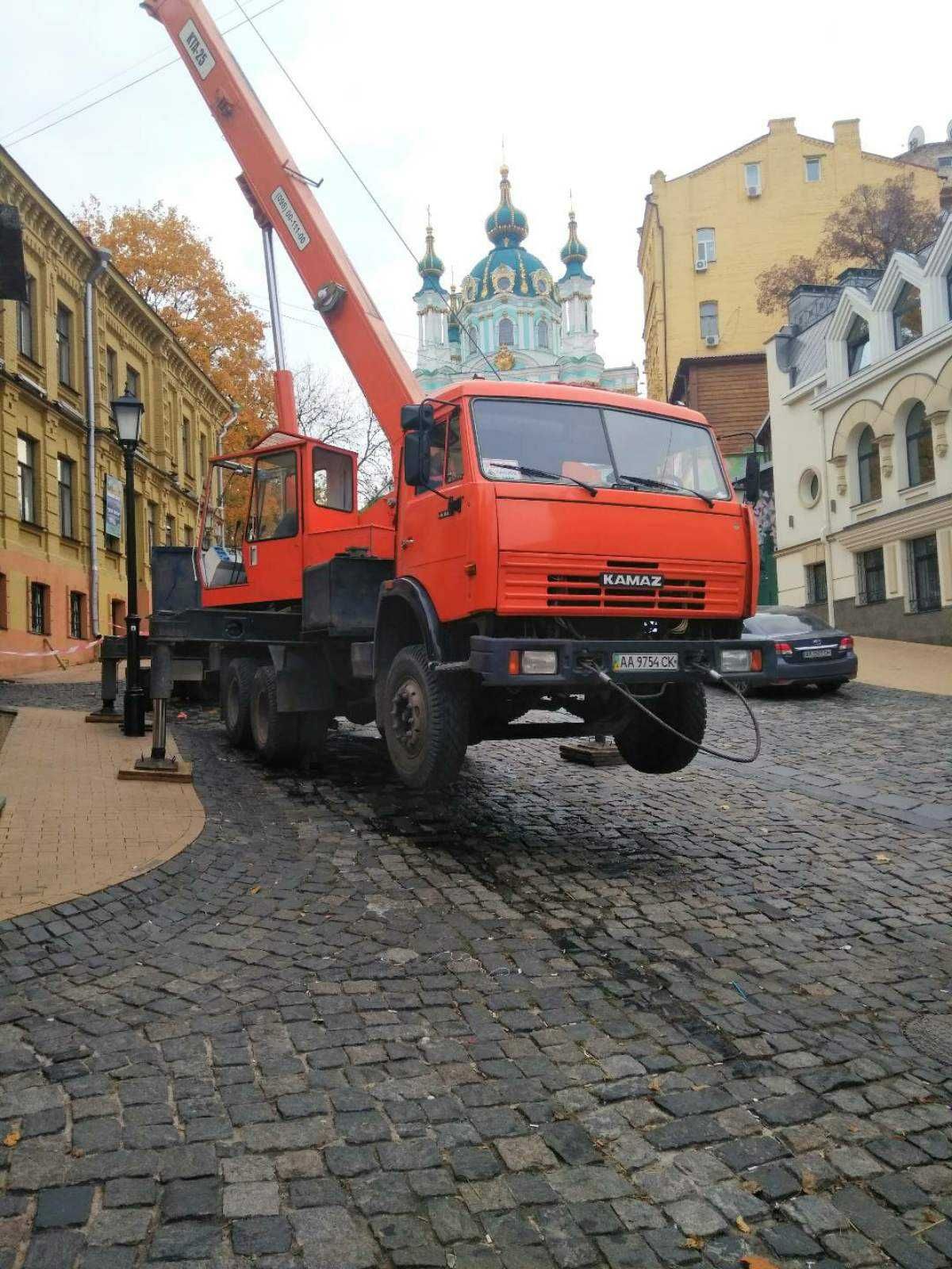 Послуги автокрана 25т м.Київ та Вишгородський напрямок