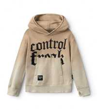 Bluza z Kapturem Control Freak r. 10-11 lat Beżowa Nununu Inked Hoodie