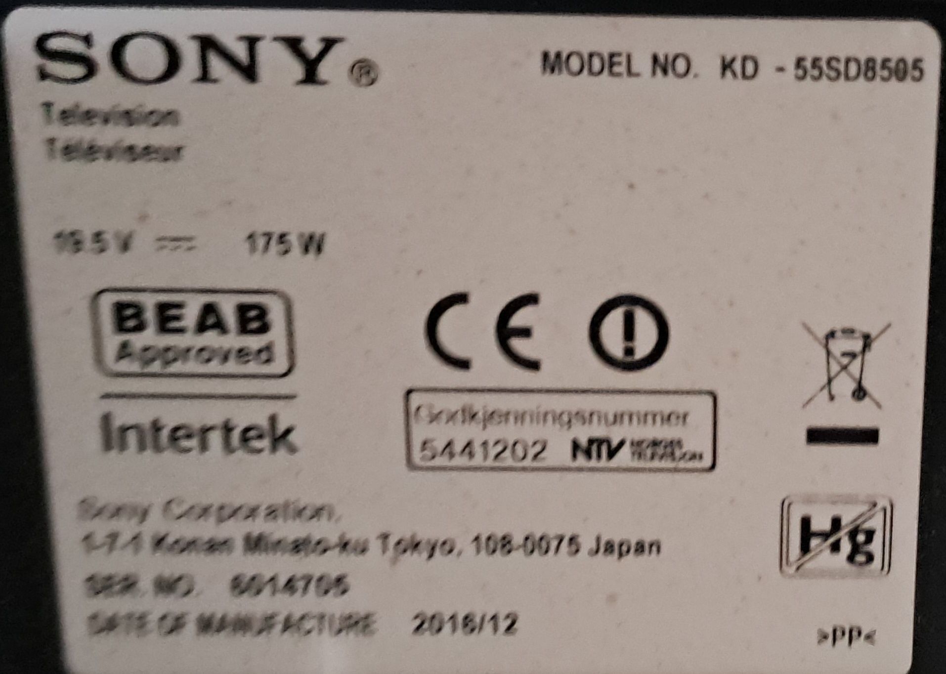 Elektronika  zasilanie + TCon do TV SONY KD55SD8505