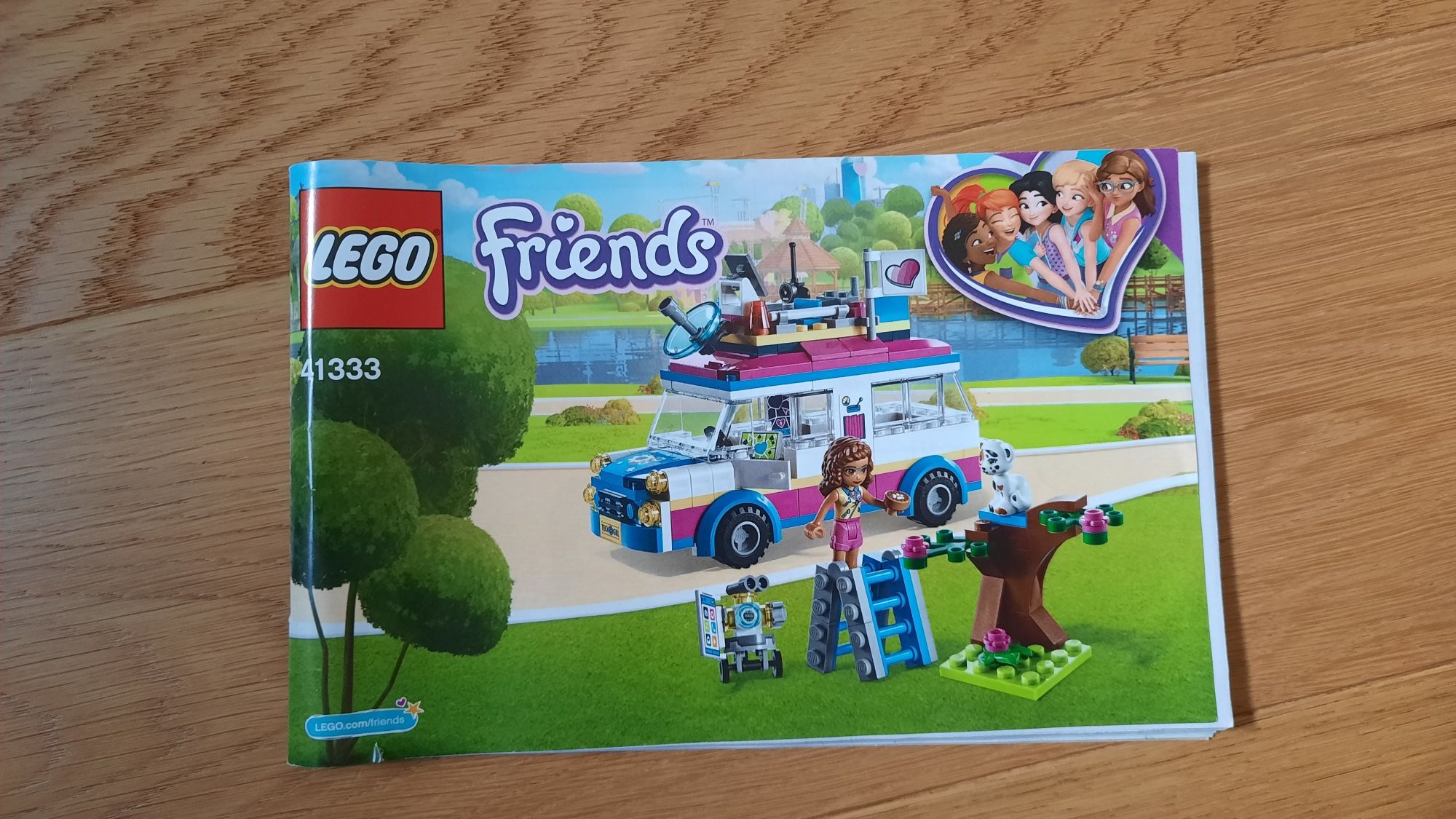Kompletny Lego Friends 41333 Furgonetka Olivii