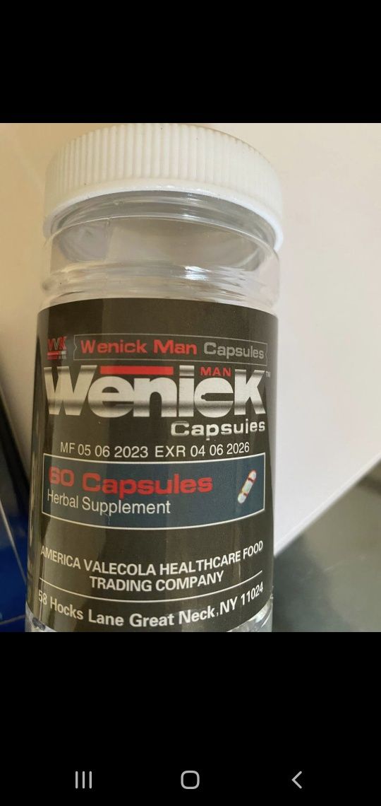 Wenick капсулы для мужской силы 60 шт, 550 грн