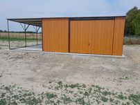 Garaż blaszany 5x5  + wiata