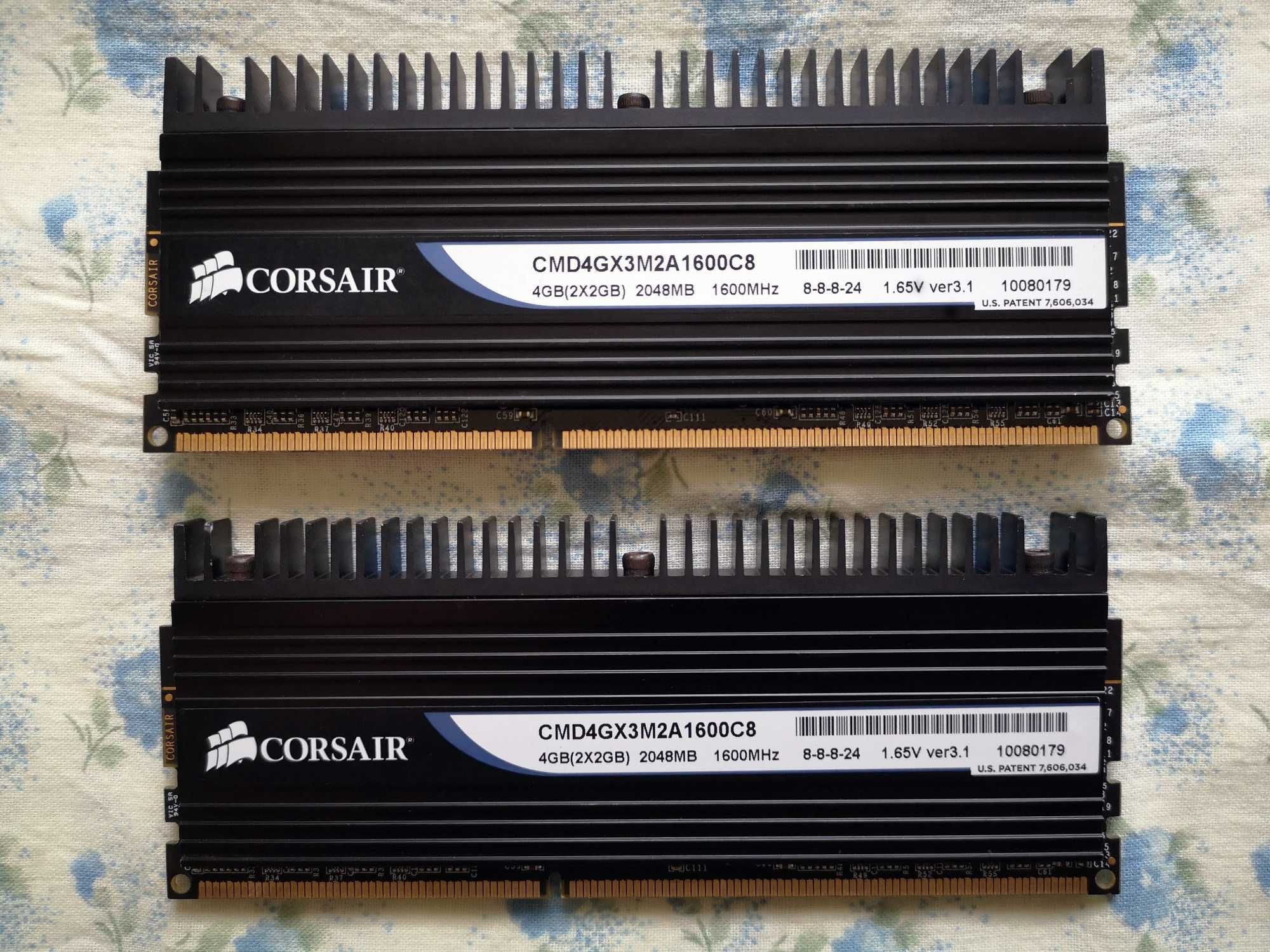 Оперативна пам'ять  DDR3  Corsair  4Gb 2x2Gb 1600 MHz