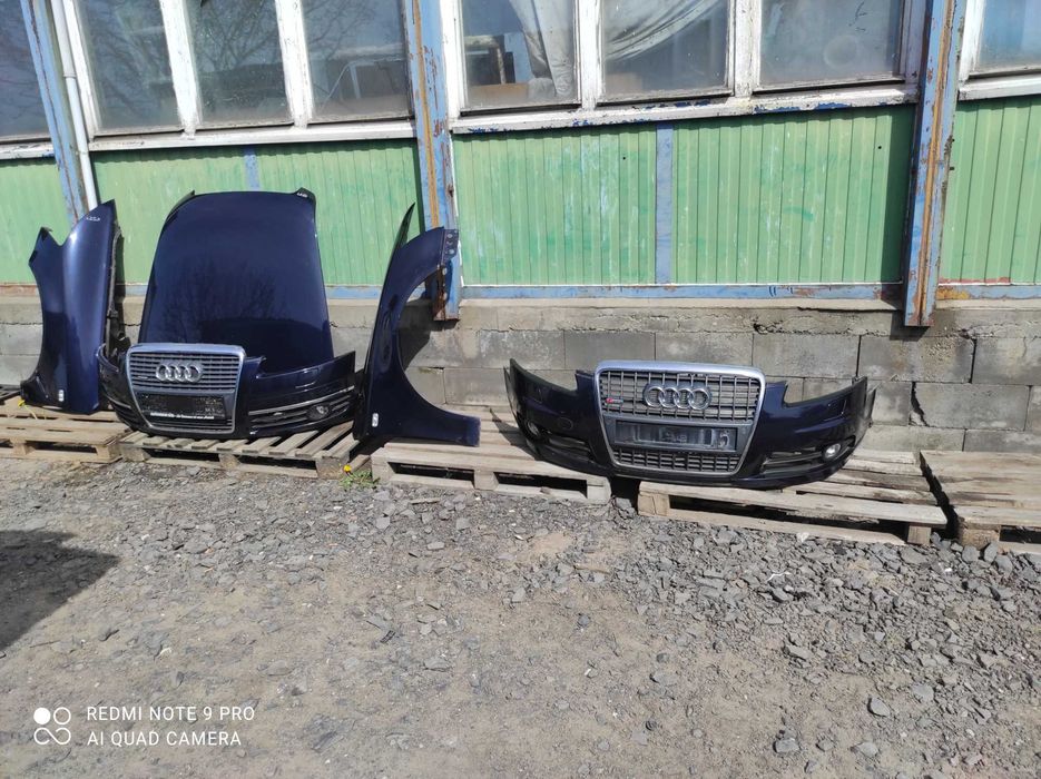 Audi A6 C6 LZ5D maska błotnik zderzak przedni Xenon S-Line lampa