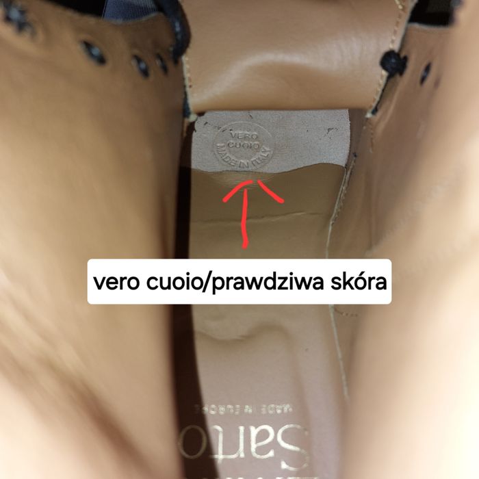 Skórzane buty na zamek luksusowej włoskiej marki