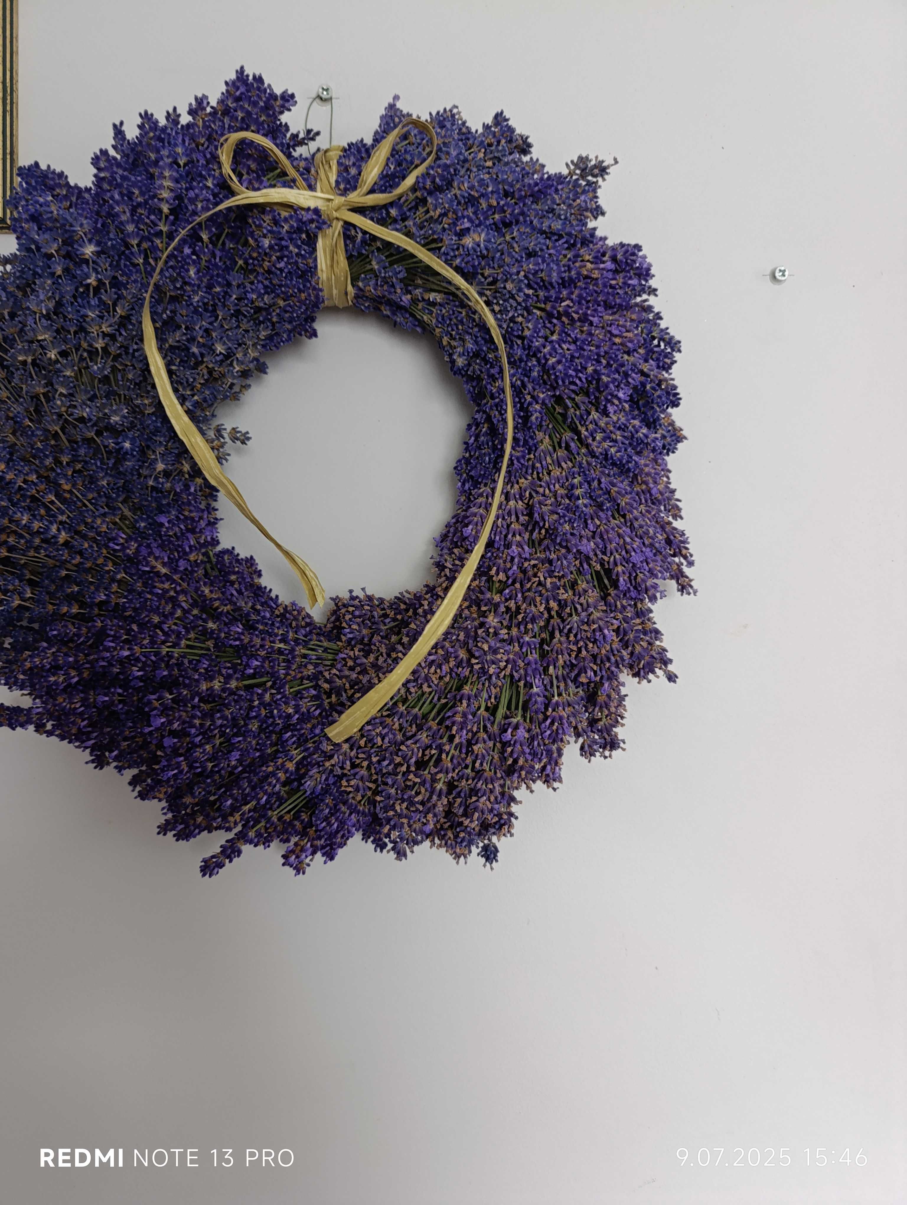 Wianek z lawendy Boho DIY