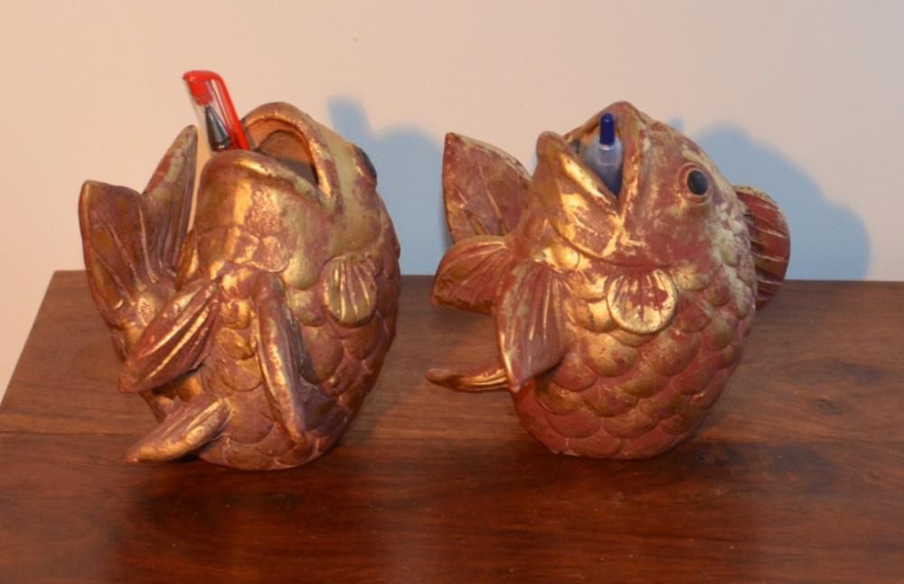 Peixes em Terracota – Peça Decorativa e Utilitária