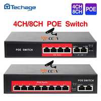 Switch Ethernet/IP - Power Over Ethernet (PoE) 4/8 portas