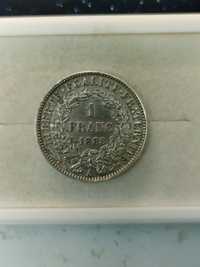 Moeda 200 Reis 1888 - A (1 Franc) / PRATA